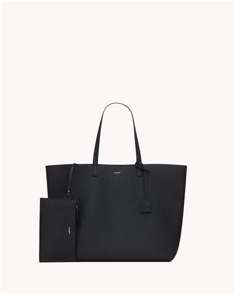 ysl east west shopper|Bold East/West shopping bag in grained leather.